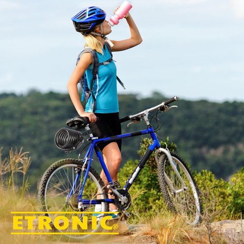 Etronic Bike Lock M6 - 6 Feet Coiled Security Cable Lock with Resettable Combo & Mounting Bracket