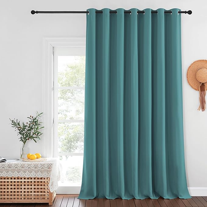 NICETOWN Blackout Curtains for Sliding Glass Door Room Divider Noise Reduce