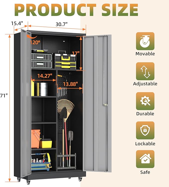 Metal Garage Storage Cabinet