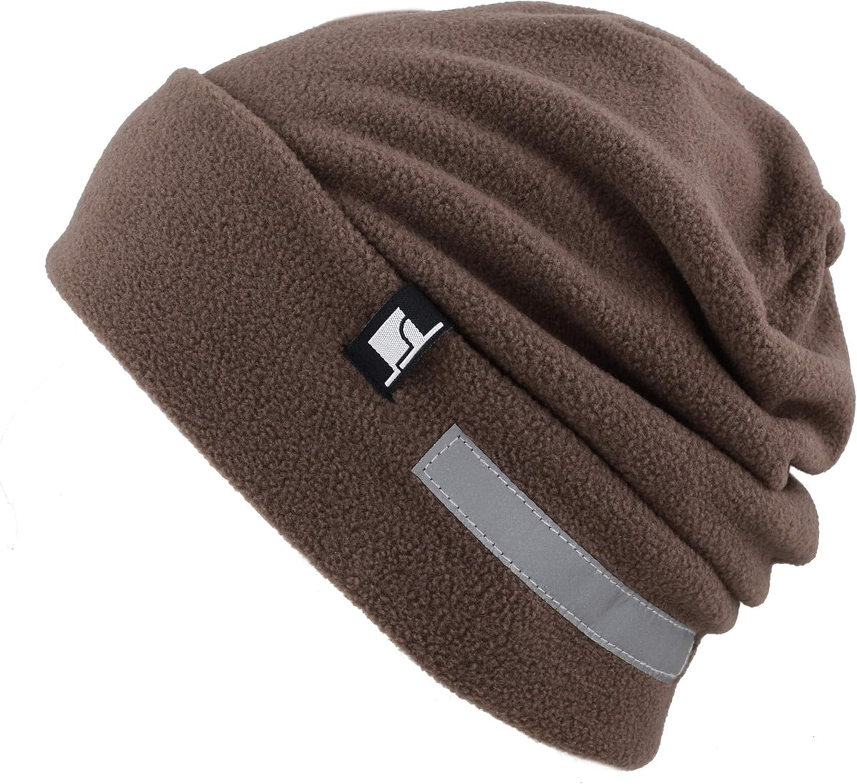 The Hat Depot Fleece Winter Functional Beanie Hat Cold Weather-Reflective Safety for Everyone Performance Stretch
