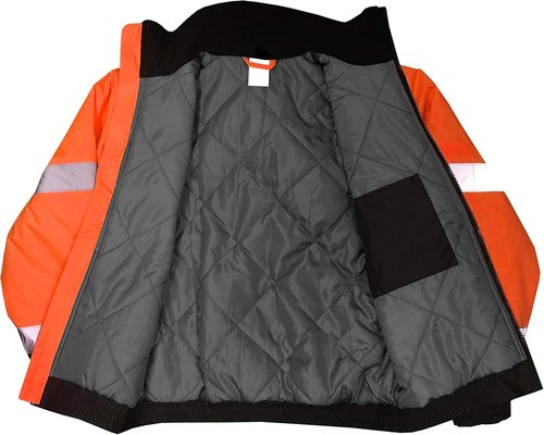 Class3 High Visibility Bomber Jacket with Built-in Liner