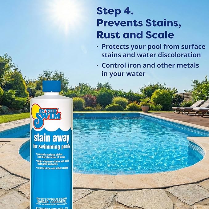 In The Swim Ultimate Opening Kit and Chlorine Bundle - Pre-Measured Opening Kit for Easy Use - 50 Pound Bucket of 3-Inch Stabilized Chlorine Tablets - for Inground and Above Ground Pools Up to 35,000