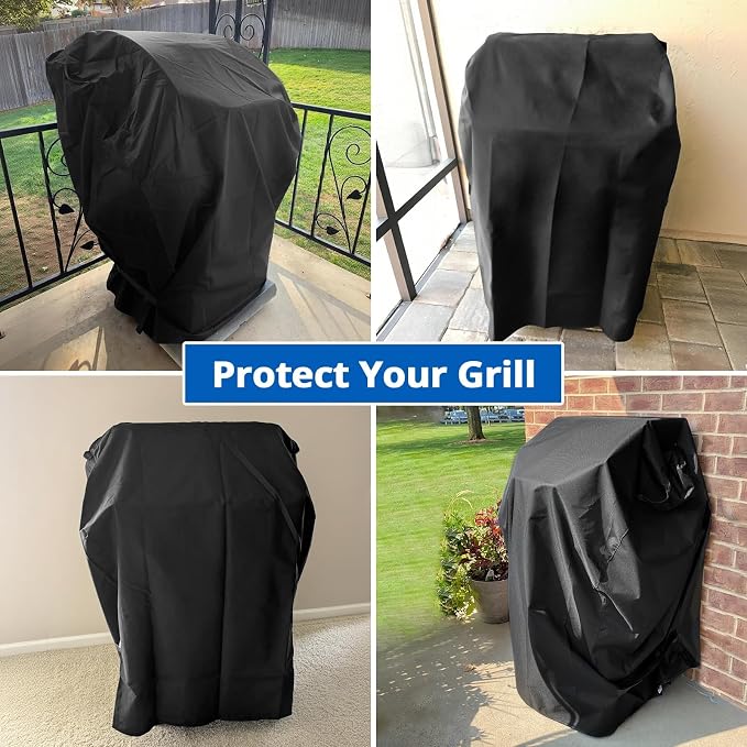 SunPatio 2 Burner Grill Cover 30 Inch, Heavy Duty Waterproof Small BBQ Cover Compatible for Weber Spirit 210 Series, Charbroil, Kenmore Grills, Compared to Weber 7105 (Not Fit for Spirit II E-210)