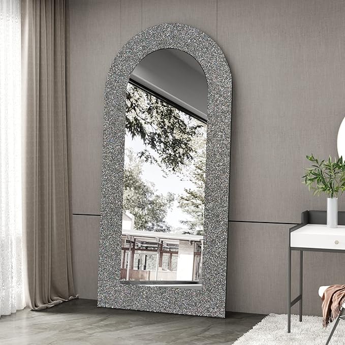 CRE8TIVE Charcoal Grey Holographic Glitter Wallpaper Border Peel and Stick