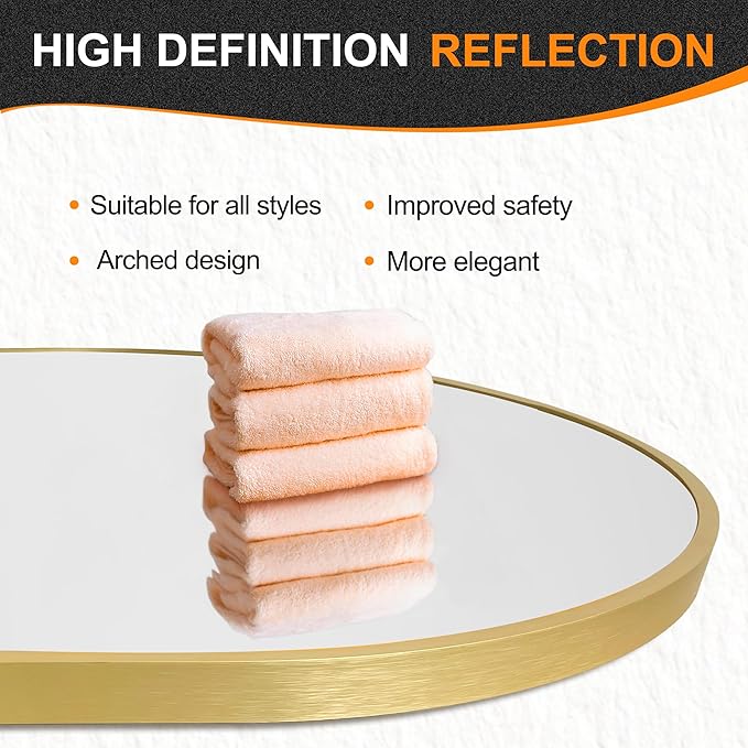 Delma Bathroom Wall Full Length Mirror
