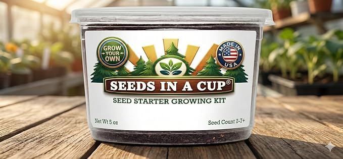 Fig Tree | Seeds In A Cup® - Fig Seed Starter Grow Kit | Easy to use | Educational | Great Gift Idea | Grow Your Own |