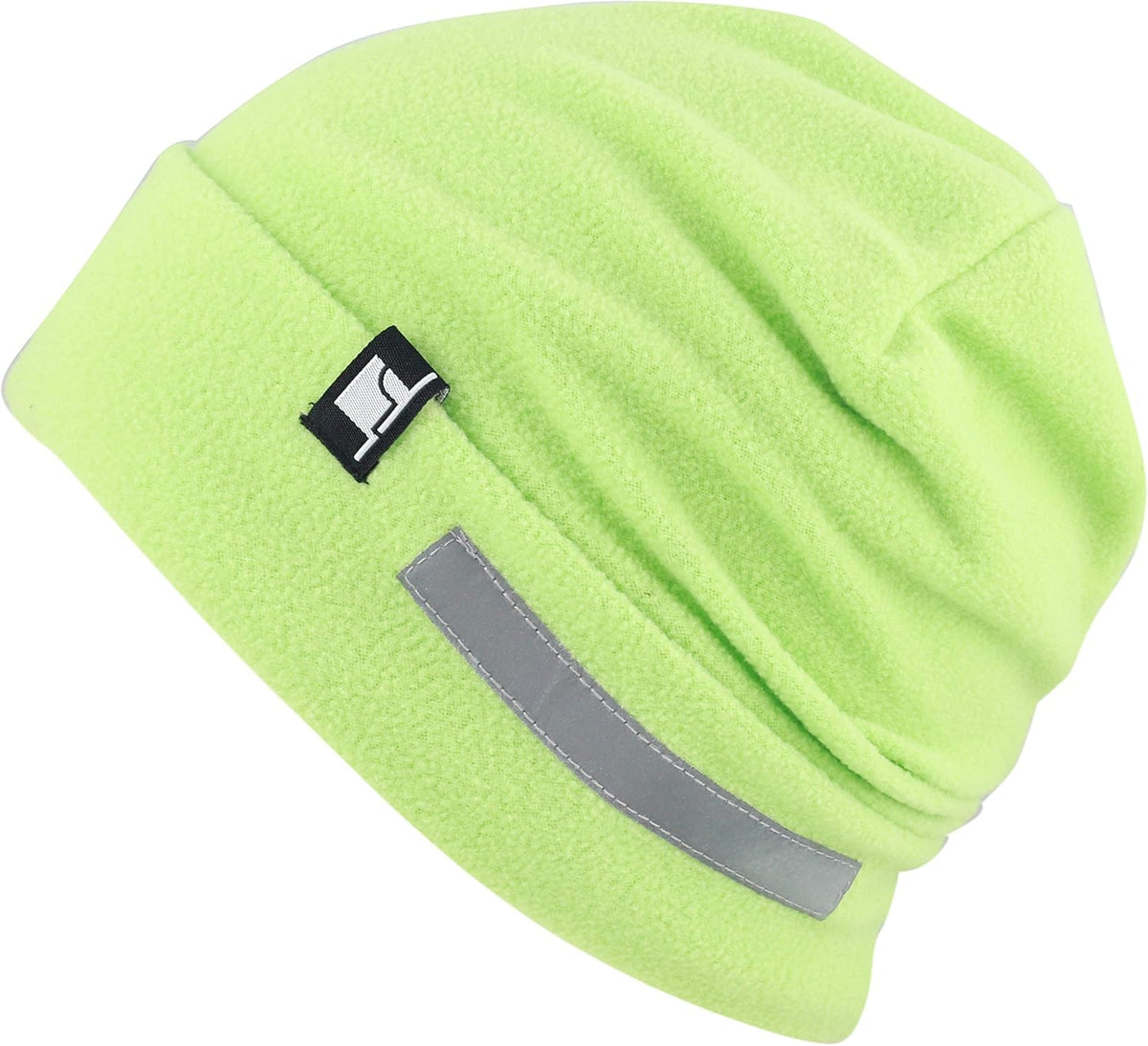 The Hat Depot Fleece Winter Functional Beanie Hat Cold Weather-Reflective Safety for Everyone Performance Stretch