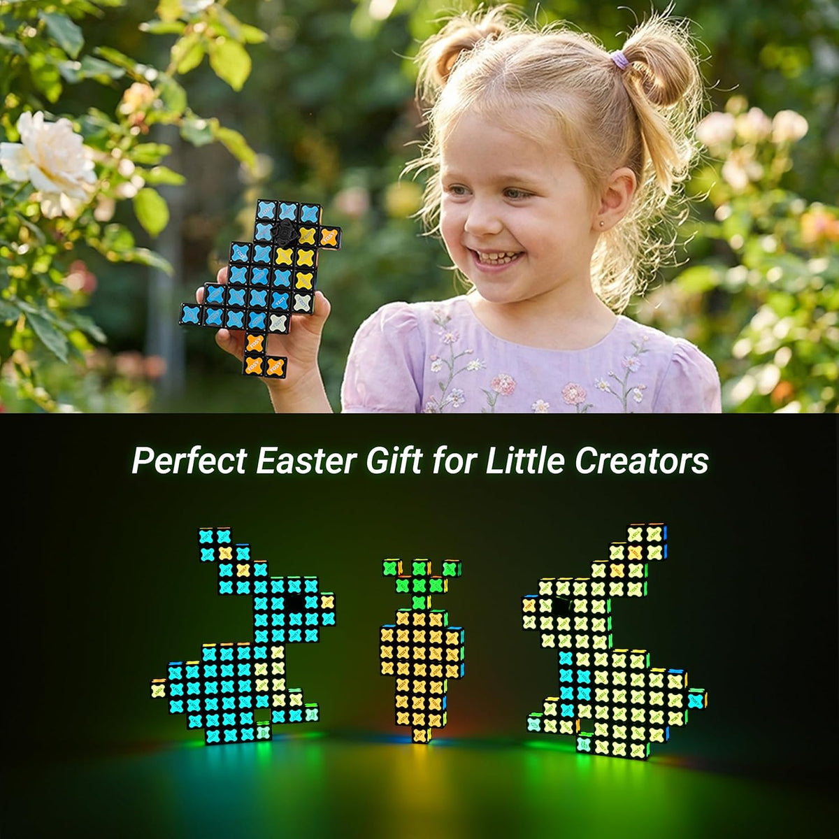 TOSY Magnet Cube 4x4 - 70 Blocks with 560 Magnets | Creative Building & Fidget Toy for Kids