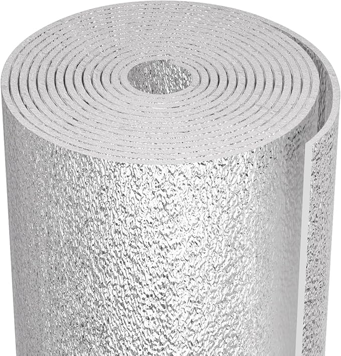 Reflective Insulation Sheet, Window Insulation for Winter, Aluminum Foil Cotton Layer for Keep Warm, 59"（W) x 99"Window Insulation Kit