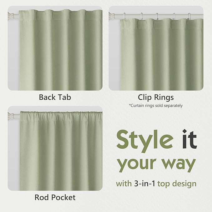 FMFUNCTEX 100% Blackout Curtains
