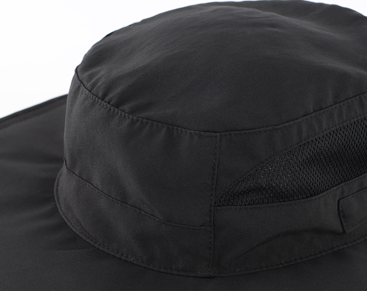 Connectyle UPF 50+ Sun Protection Hat for Women Ladies Sun Hat Quick Dry Summer Beach Hats Foldable Outdoor Safari Hats Black
