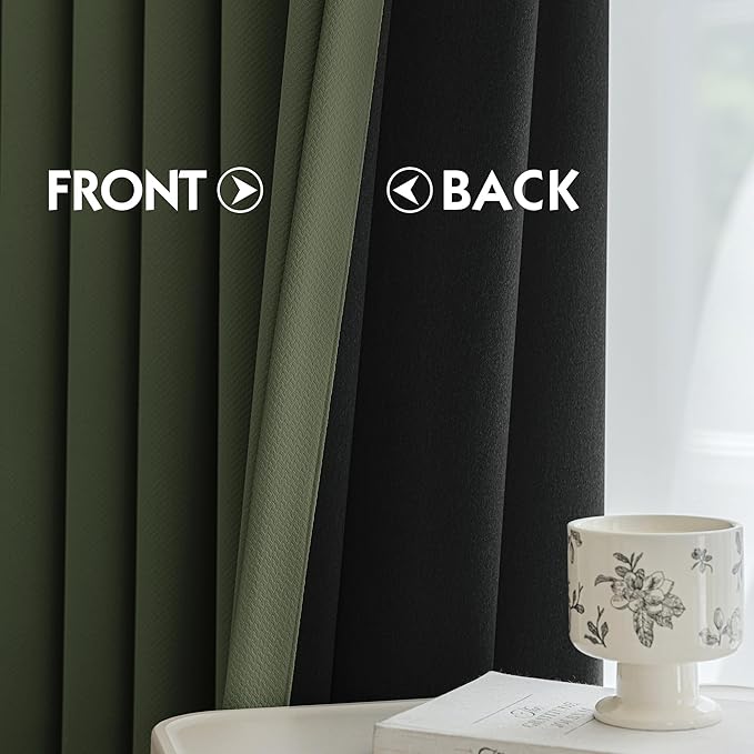 FMFUNCTEX 100% Blackout Curtains