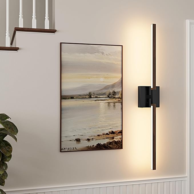 Rayogale 40 Inch Rechargeable Battery Operated Wall Sconce Set Two, 8000mAh