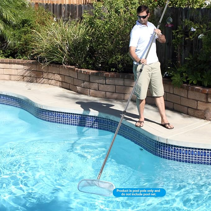 DOBEN Carbon Fiber Pool Pole, Professional Ultralight Pool Poles 3.7 to 12 FT, Telescoping Lightweight Pool Cleaning Pole, Heavy Duty Pool Pole for Skimmer Net, Brush, Vacuum Head 12FT