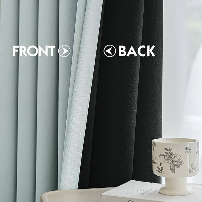 FMFUNCTEX 100% Blackout Curtains