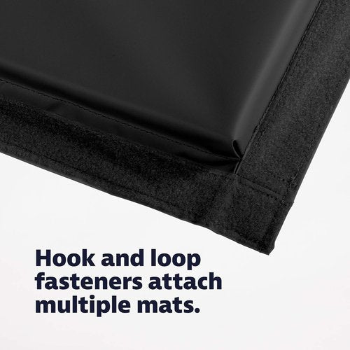 5 ft x 10 ft Folding Gymnastics Mat - Portable Tumbling & Exercise Mat with Hook & Loop Fasteners
