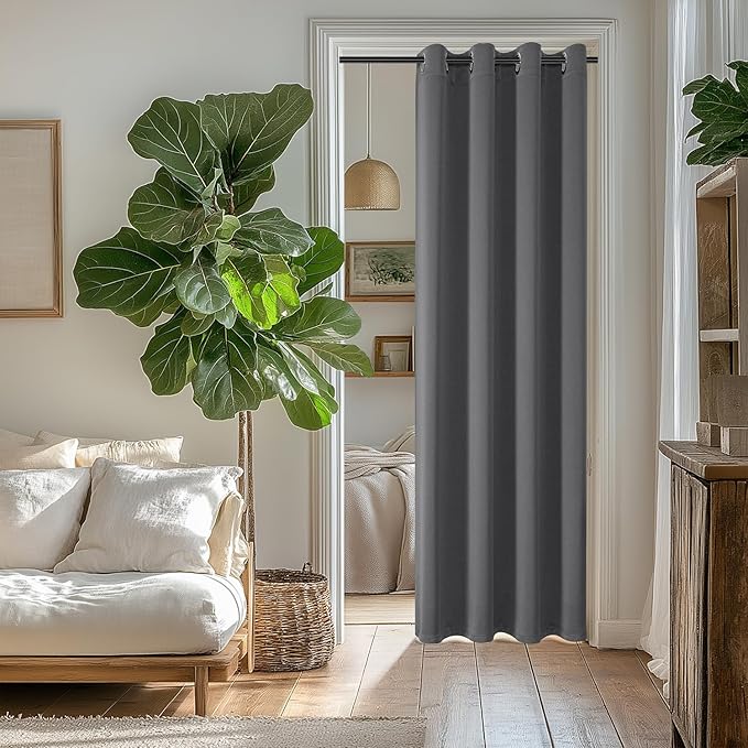 ChrisDowa Blackout Curtains 80 Inches Long