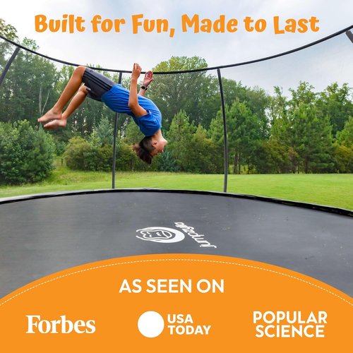 Jumpzylla Trampoline - Outdoor Recreational Trampoline with Enclosure & Ladder | ASTM Approved, Anti-Rust Frame, 8FT-16FT Sizes