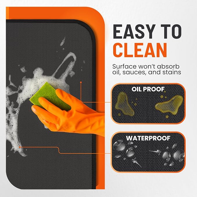 Under Grill Mats for Outdoor Grill (60 x 40 inch) Double-Sided Mat for Under Fire Pit Mat the Perfect Grill Matt for Outdoor Grill Deck Protector and BBQ Matt for Under Grill Mat for Deck