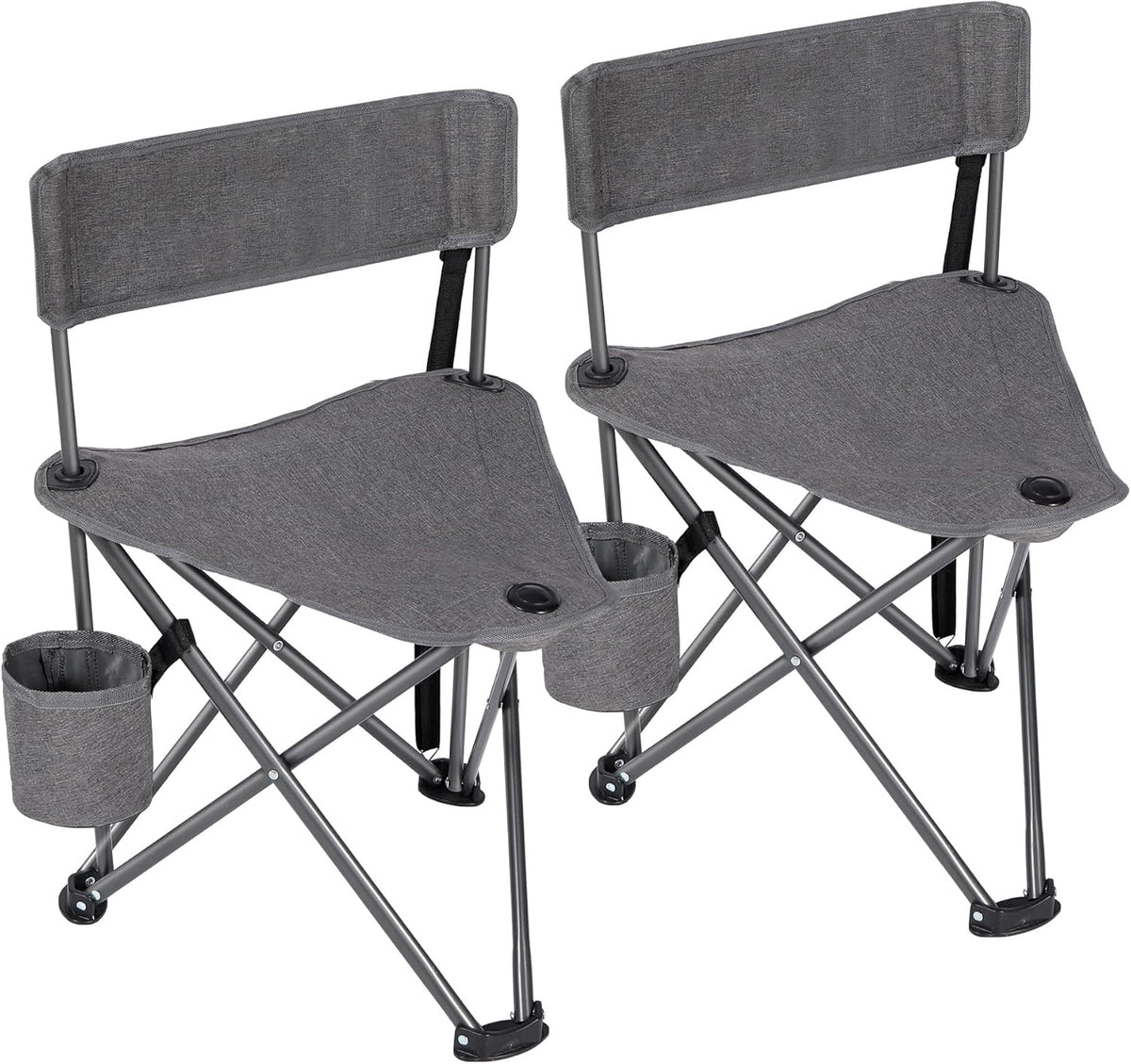 REDCAMP 2 Pack Tripod Hunting Chairs for Blinds, Folding Lightweight Portable Fishing Chair for Adults Hunting Stools with Backrest, Golf Chairs for Spectators, Camo