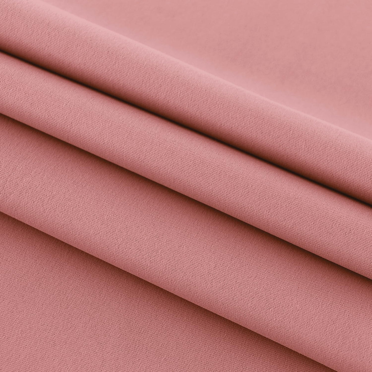 DWCN French Door Curtains – Rod Pocket Thermal Blackout Curtain for Window/Doorways/Kitchen/Classroom/Patio Doors for Privacy, 54W by 72L Inches, 1 Panel with Tieback, Dry Rose
