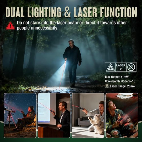 Mossy Oak Rechargeable Flat Flashlight, 1200LM Pocket Work Light with Red Light, Magnetic Base & Clip, Slim 5-Mode LED Flashlight for EDC, Outdoor & Home Use - Black
