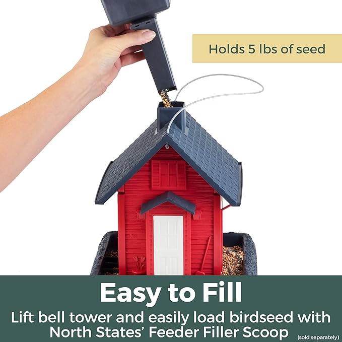 North States Bird Village Collection School House Birdfeeder