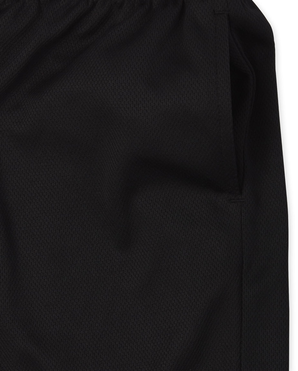 The Children's Place boys Mesh Performance Basketball Casual Shorts, Black/Charcoal 2 Pack, Large US