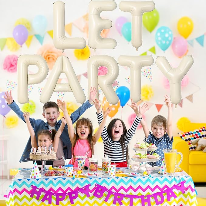 40 Inch Letter Balloons B, Big Custom A-Z Alphabet Foil Name Balloon Cream White, Self Inflating Beige Customize Helium Balloon Letters B for Women Girls Birthday Bride Baby Shower Party Decorations