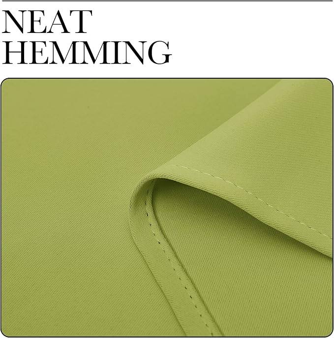 NICETOWN Fresh Green Blackout Curtains 90 inches Length for Living Room, 2 Panels, 55" Wide, Thermal Insulated Long Drapes for Large Window