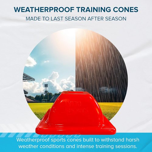 LVL10 Pro Training Cones - Durable 2" Mini Soccer Cones for Agility Drills | Perfect for Sports Training