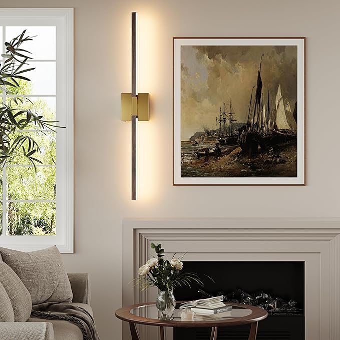 Rayogale 40 Inch Rechargeable Battery Operated Wall Sconce Set 2, 8000mAh