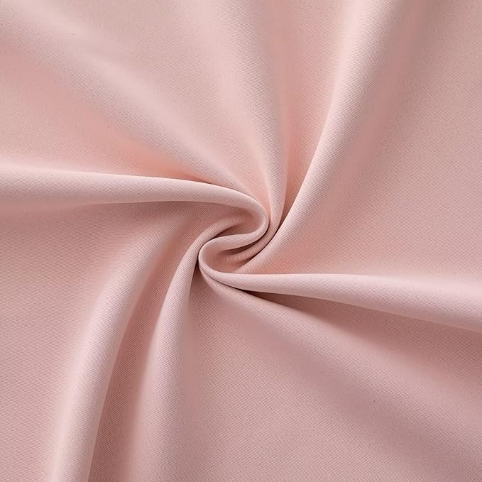 IGEMAEVE Gossamer Pink Curtains 108 Inch Length 2 Panels Set, Light Filtering