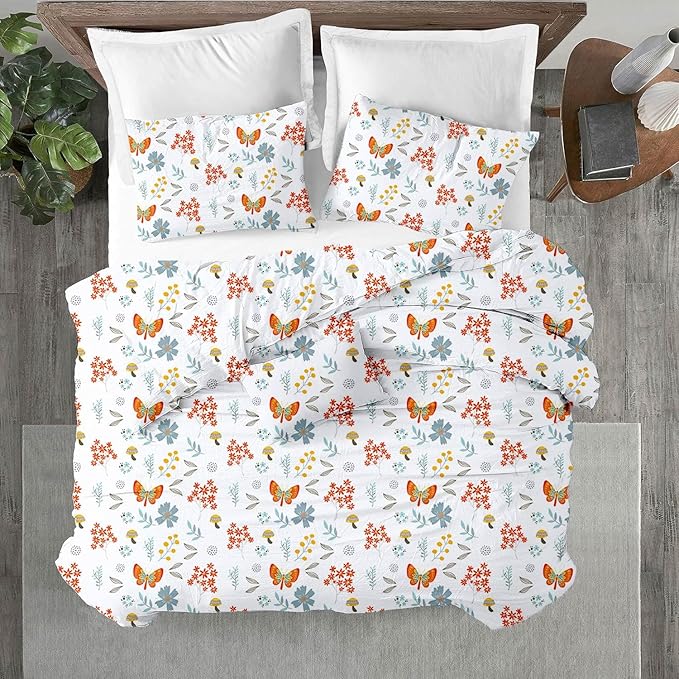 Kotton Culture 120"x98" 1 Pc Oversized King Duvet Cover Only 100% Egyptian Cotton - 600 TC Comforter Cover, Zipper Closure & Corner Ties - Fits Large King Inserts (Oversized King, Rain Forest)