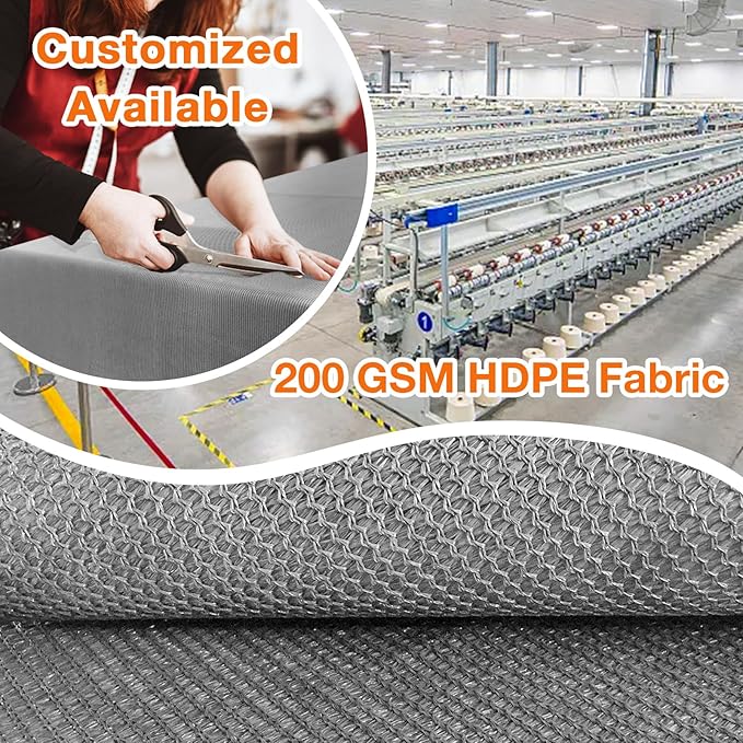 Artpuch Outdoor Pergola Shade Cover 13x14 FT Sun Shade Cloth with Grommets Light Grey 90% UV Protection Canopy Patio Privacy Screen (Customized Available)