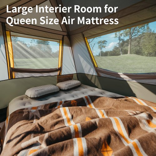 Naturehike Cape 4/6/8 Person Camping Tent, 60S Easy Setup Instant Tent Pop up Tent, Waterproof Large Tall 6/8 Person Tents for Camping, Car Camping