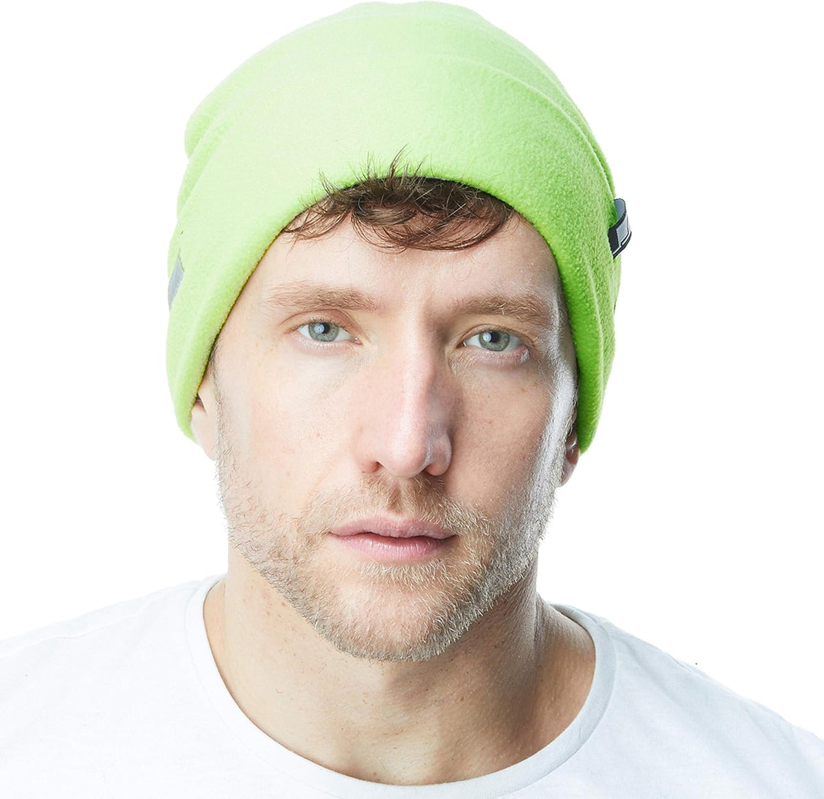 The Hat Depot Fleece Winter Functional Beanie Hat Cold Weather-Reflective Safety for Everyone Performance Stretch