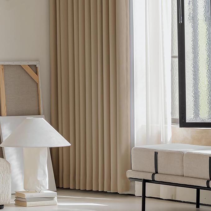 FMFUNCTEX 100% Blackout Curtains