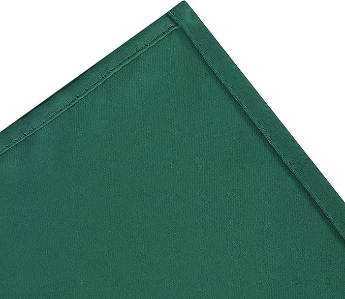 LEMOMO Dark Green Thermal Blackout Curtains/52 x 72 Inch/Set of 2 Panels Room
