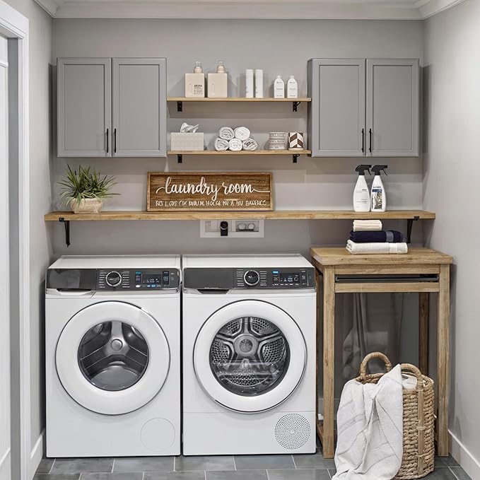 FIMELLO 47.2" W Wall Cabinets for Laundry Room, Kitchen Wall Cabinets, Hanging