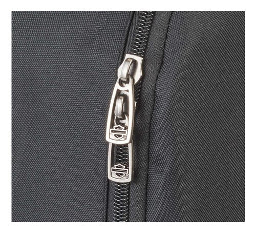 Harley-Davidson Bar & Shield Graphic Backpack w/Adjustable Straps - Black/Orange