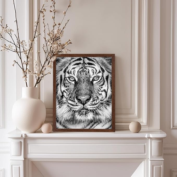 Poster Master Vintage Tiger Face Print