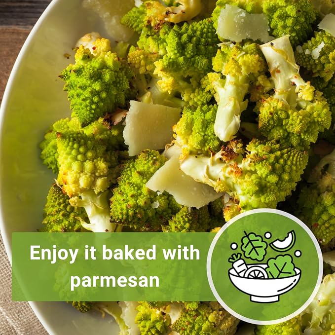 Sow Right Seeds - Romanesco Broccoli Seeds for Planting - Non-GMO Heirloom Packet with Instructions to Plant an Outdoor Home Vegetable Garden - Great for Salads - Abundant Harvest - Cold Hardy (3)
