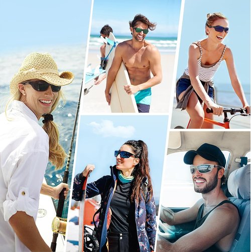 Duduma Polarized Sports Sunglasses - Lightweight TR90 Shades for Men & Women | Ideal for Running, Cycling, Fishing, Golf, & Driving