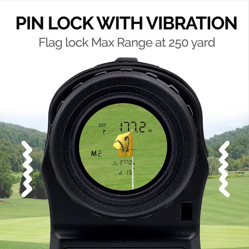 AILEMON Golf Laser Rangefinder Hunting Range Finder 900Y Fast Focus High-Precision Continuous Scan Flag Pole Locking Vibration Function Slope Mode Range Finder
