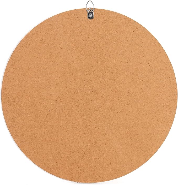 Eorbow Boho Wall Mounted Mirror, 12 Inch Round Wooden Bead Hanging Mirrors