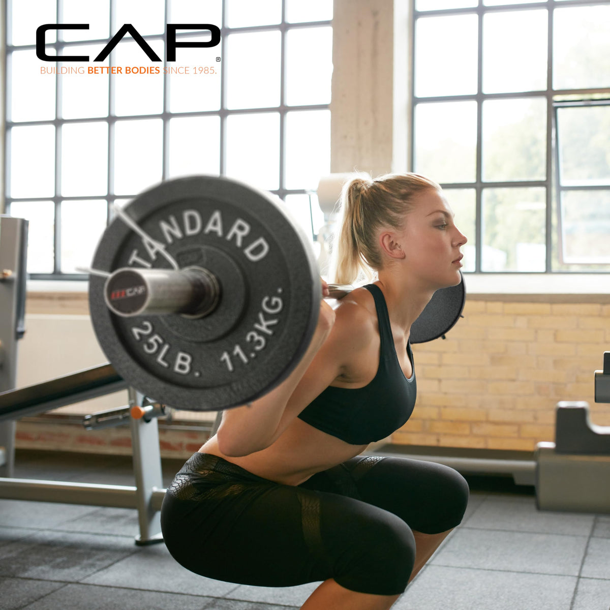 CAP Barbell 2-Inch Olympic Grip Plate, 5-Pounds