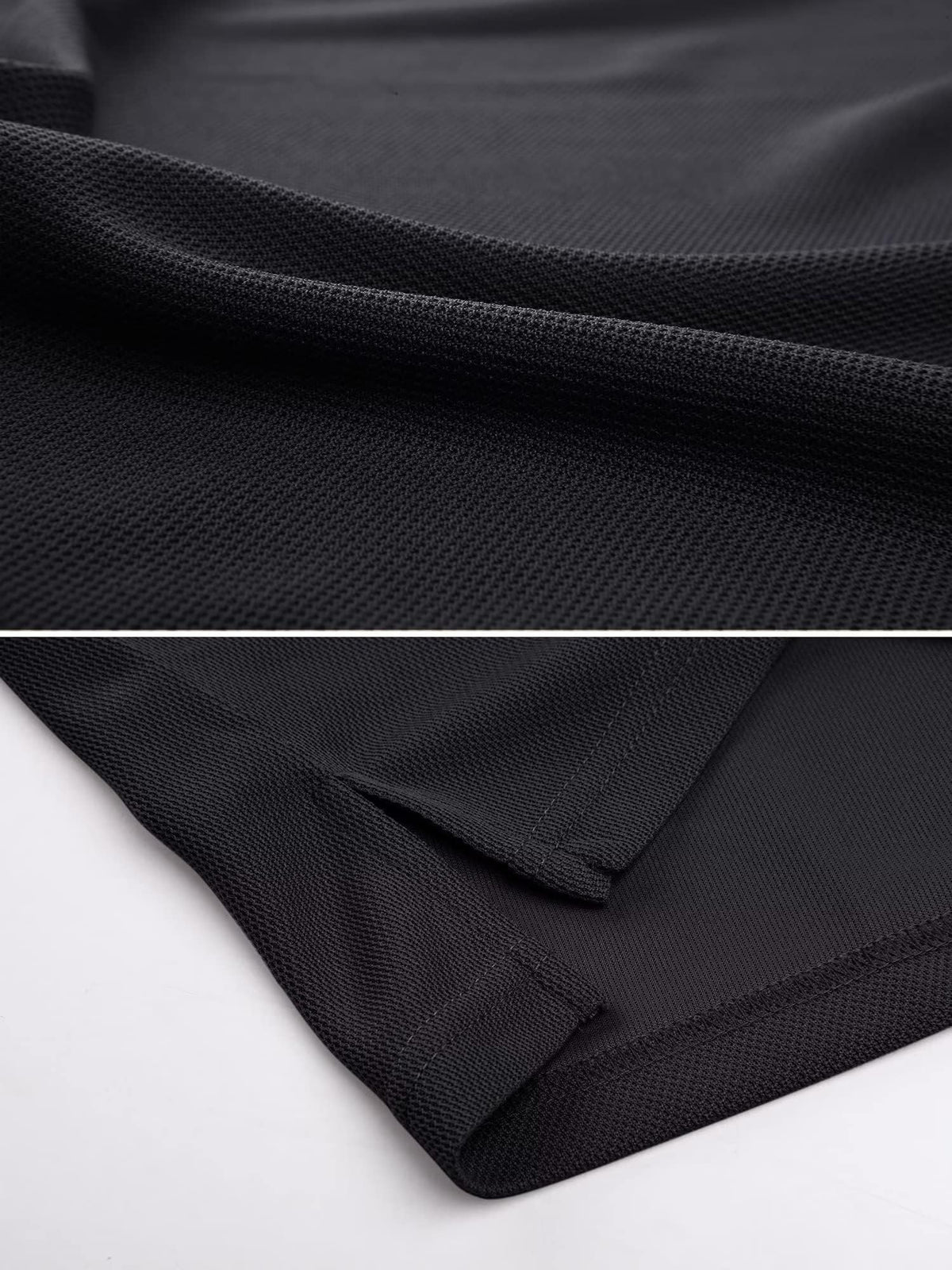 MAGCOMSEN Black Polo Shirts for Men Golf Shirts Pique Polo Shirts Short Sleeve Combat Shirt Tactical Shirt XXL