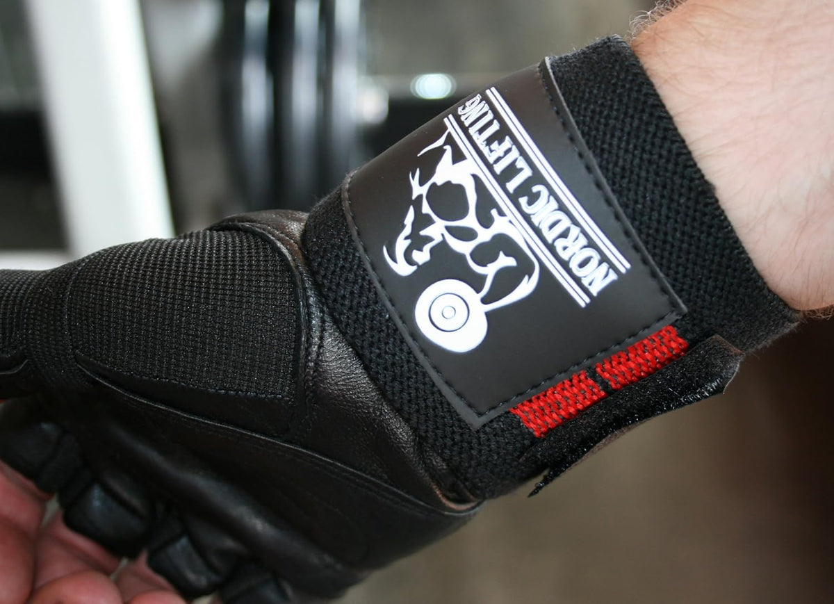 Wrist Wraps for Weightlifting & Powerlifting - Durable Support Straps with Thumb Loop (1 Pair) - Essential Gym Gear for Men & Women