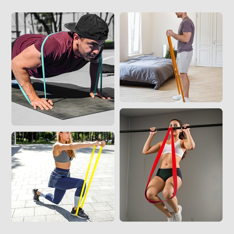 PROIRON Resistance Bands Pull Up Bands Comfortable Exercise Bands Anti-Slip Workout Bands for Pull up Dip Squat Gym Workout Physical Therapy Stretch Bands for Men & Women